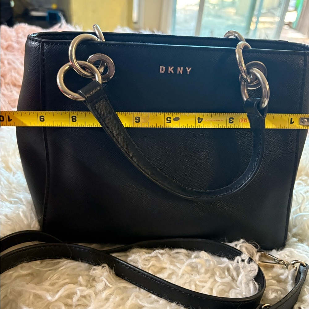 DKNY Black Shoulder Bag with Adjustable Strap - Picture 4 of 11